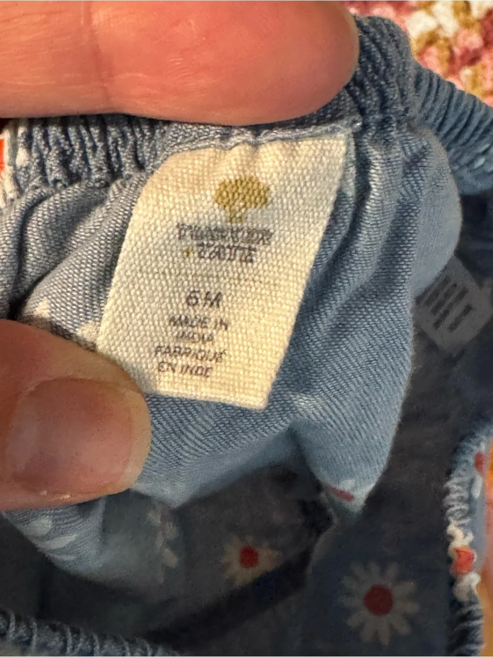 Tucker + Tate Blue Daisy Print Diaper Cover